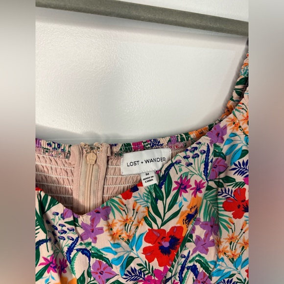 Lost + Wander All Summer Long Floral Tiered Dress Midi - Picture 8 of 9